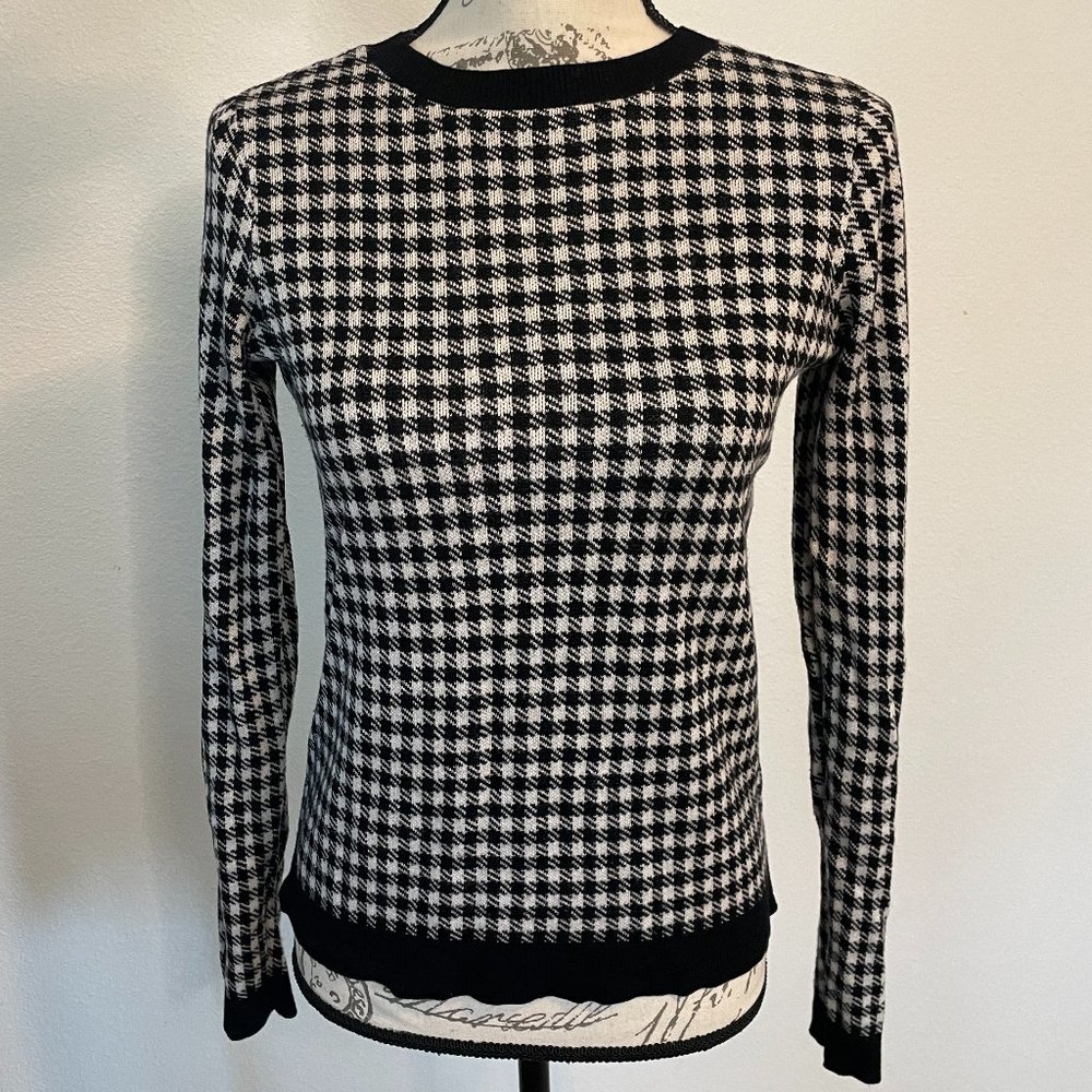 Sassy Black and White Sweater